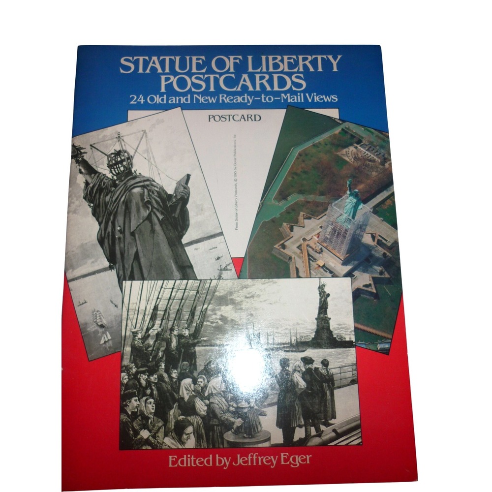 Statue of Liberty Postcards 24 Ready to Mail Views Jeffrey Eger 1985 Dover Book